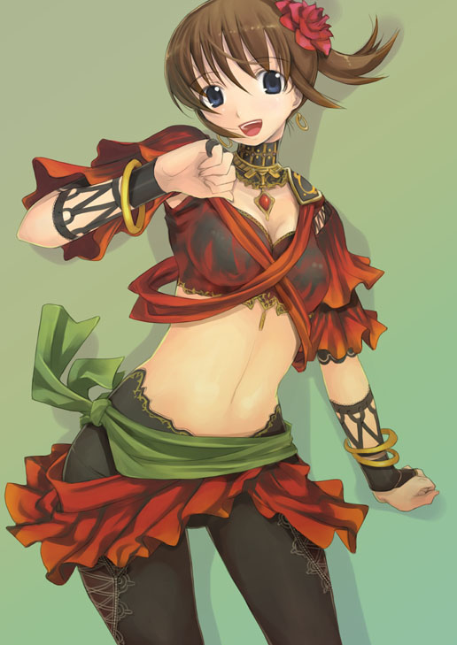 adventurer and dancer (original and 2 more) drawn by mikazuki_akira!