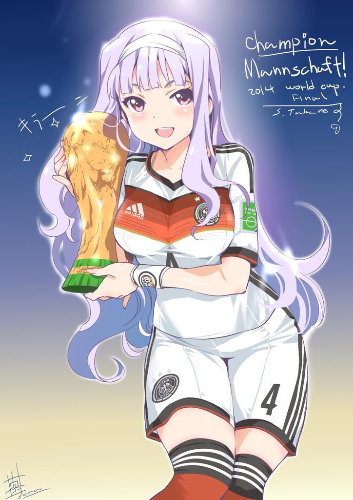 shijou takane and benedikt howedes (idolmaster and 2 more) drawn by inoue_sora