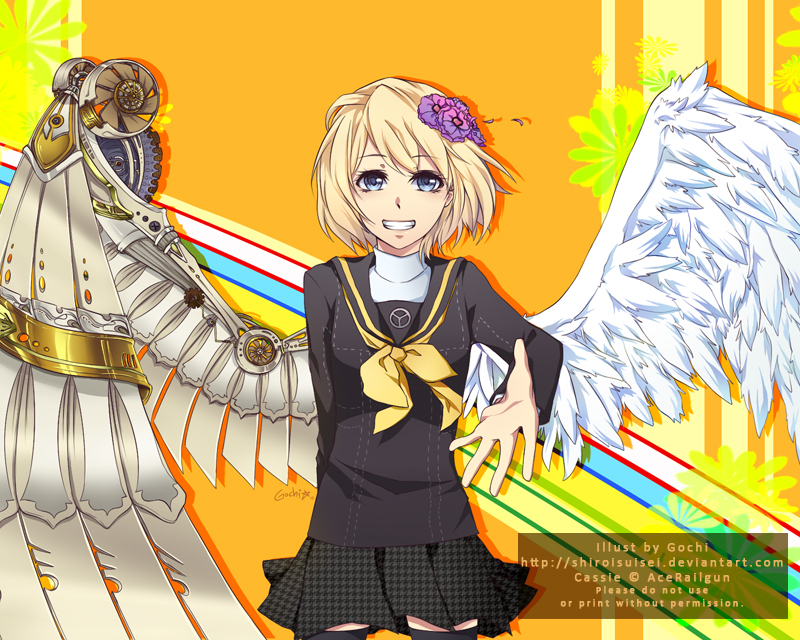 cassie (original and 2 more) drawn by gochi