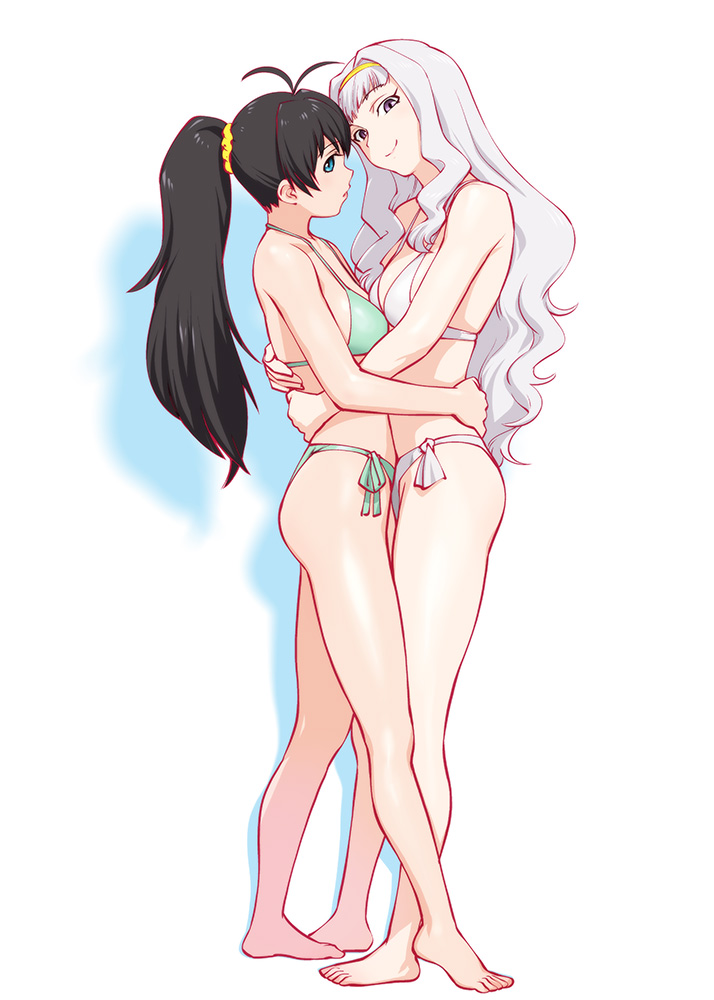 shijou takane and ganaha hibiki (idolmaster) drawn by ueyama_michirou