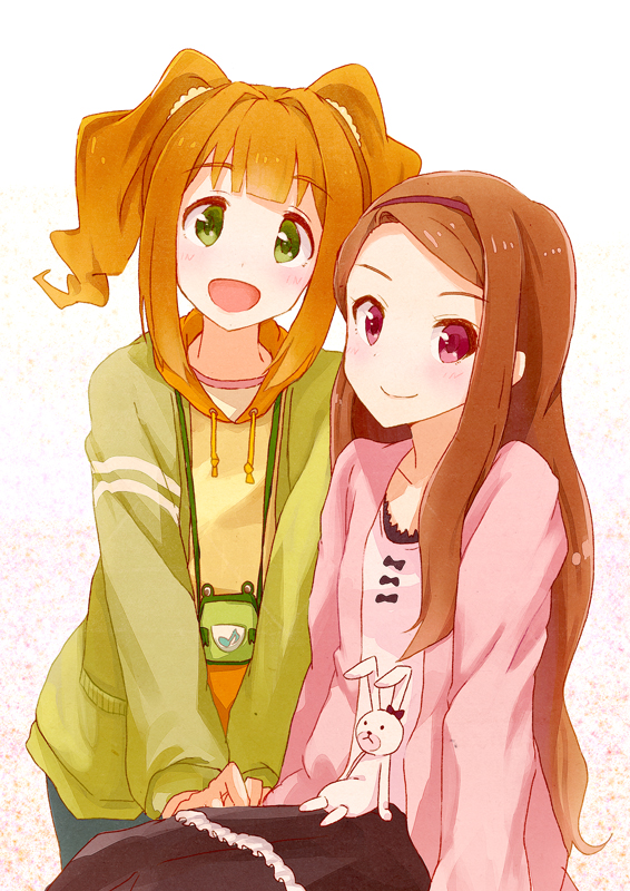 minase iori, takatsuki yayoi, and usa-chan (idolmaster) drawn by sankai