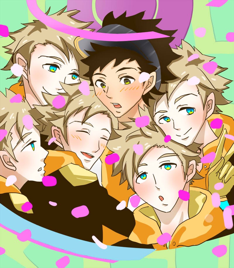 male protagonist and spark (pokemon and 1 more) drawn by yuu_(love-4c)
