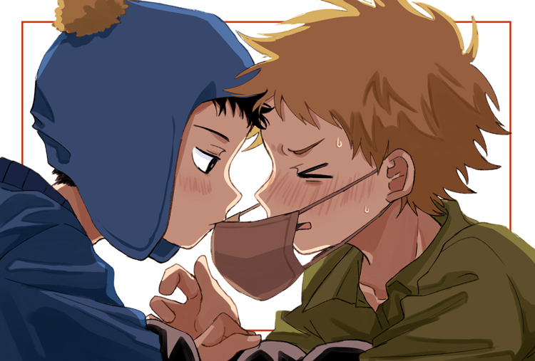 craig tucker and tweek tweak (south park) drawn by hara1