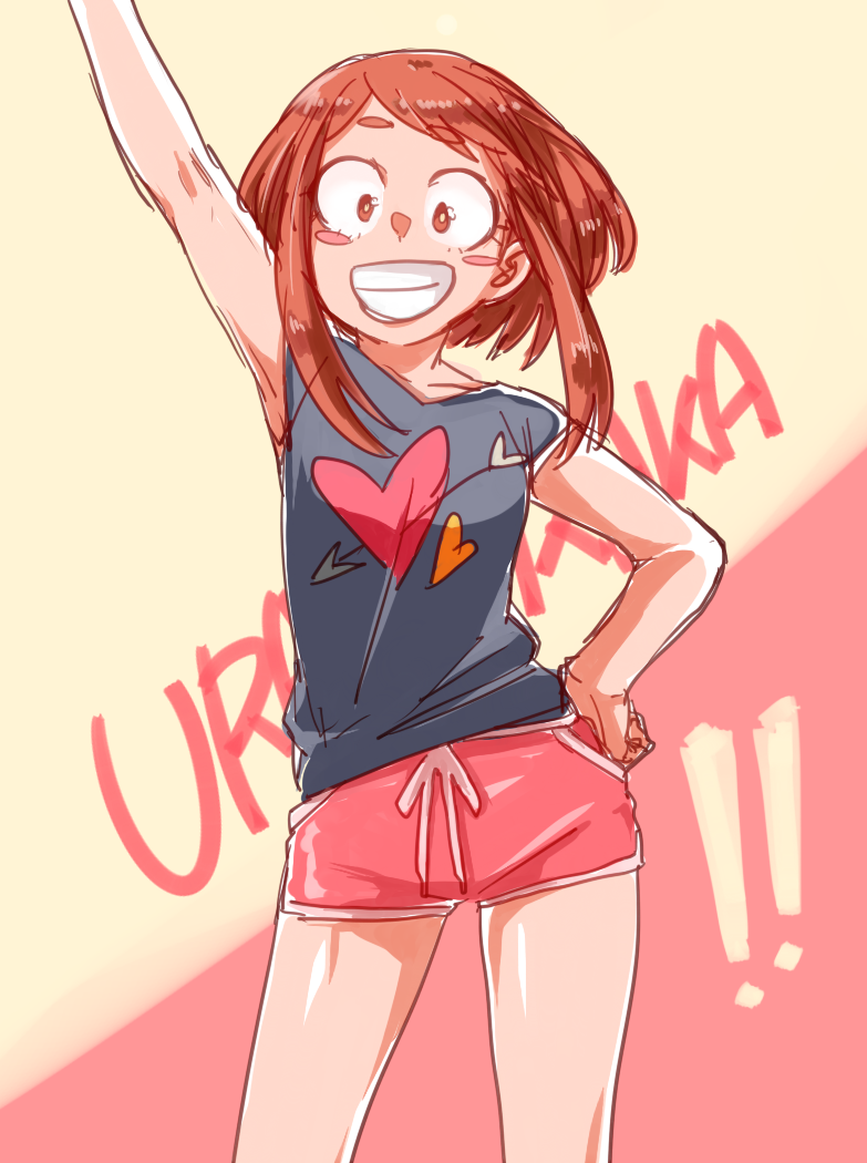 uraraka ochaco (boku no hero academia) drawn by silver_(silverstar)