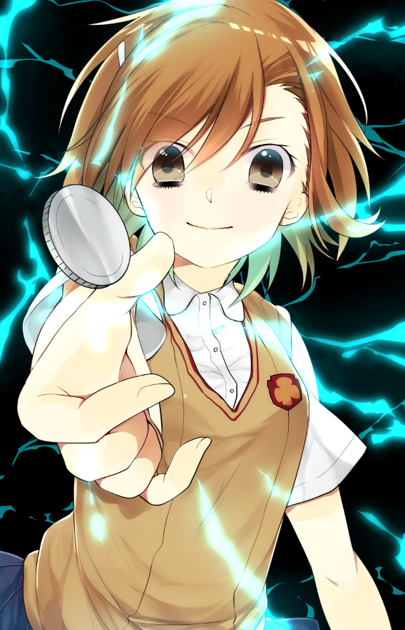 misaka mikoto (toaru majutsu no index and 1 more) drawn by hanata