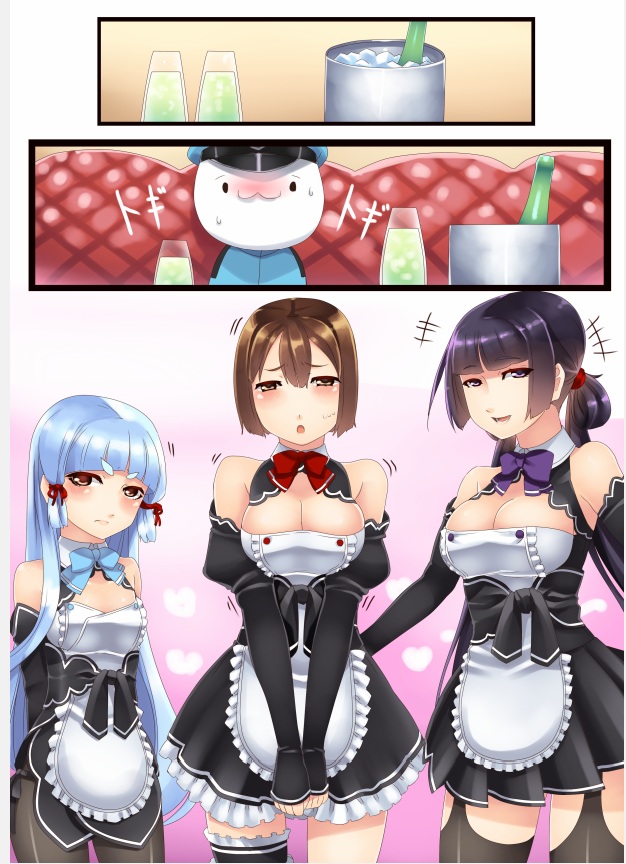 murakumo, female admiral, and hyuuga (kantai collection and 1 more) drawn by hiememiko