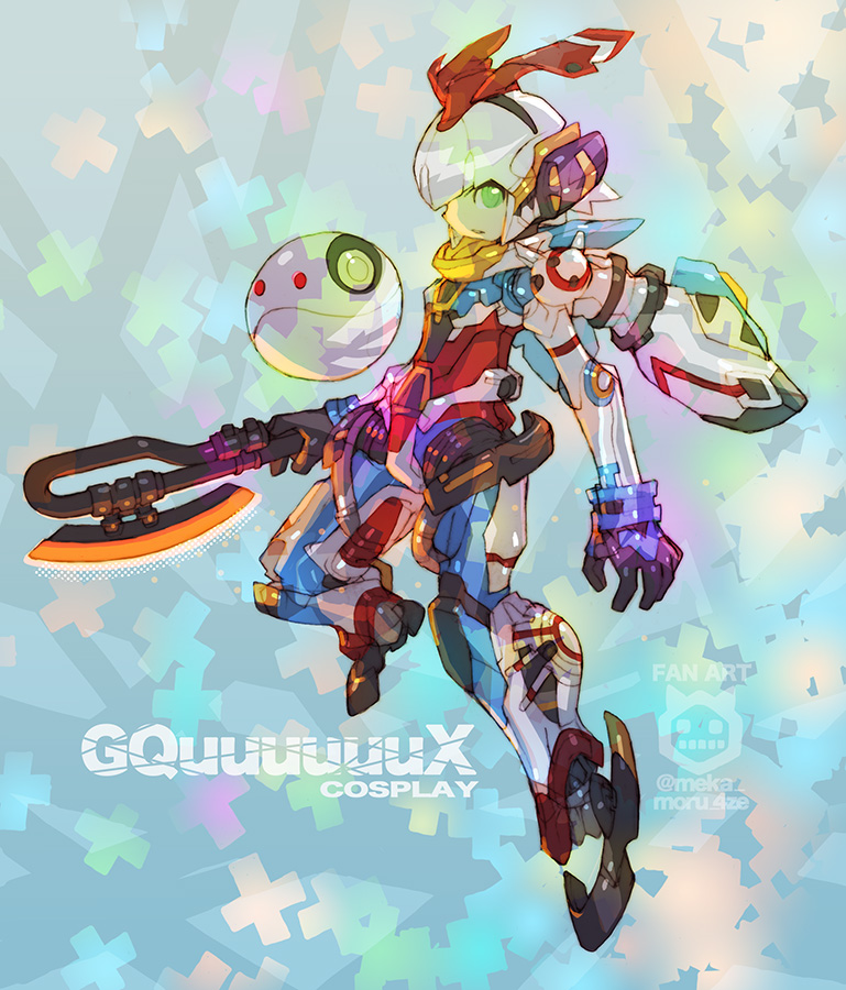 haro and gquuuuuux (gundam and 1 more) drawn by nakayama_tooru
