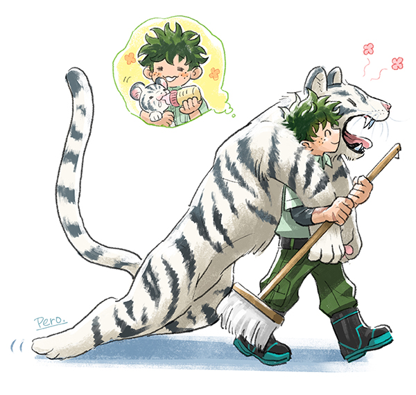 midoriya izuku (boku no hero academia) drawn by pero_(pero56870578)