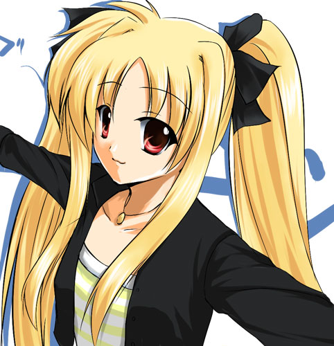 fate testarossa (lyrical nanoha and 2 more) drawn by ryuushou