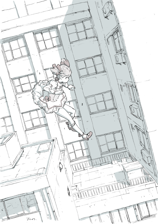 kaname madoka (mahou shoujo madoka magica) drawn by oono_tsutomu