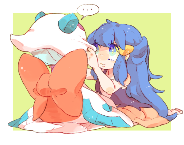 dawn and froslass (pokemon and 1 more) drawn by katiko
