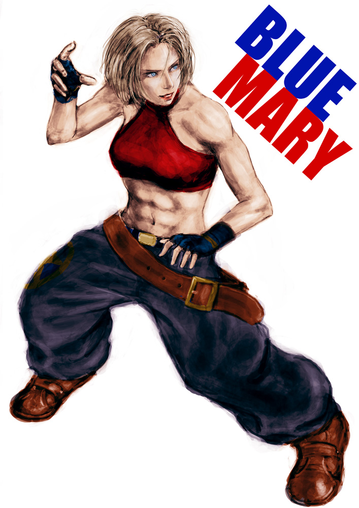 blue mary (the king of fighters and 1 more) drawn by baryan