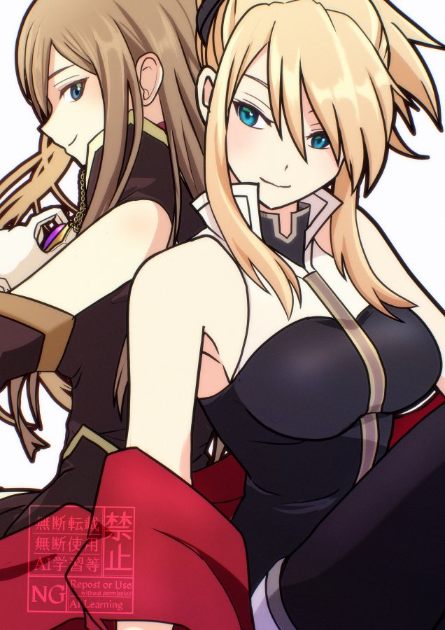 tear grants and legretta (tales of and 1 more) drawn by komegura