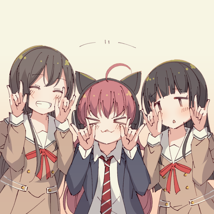 shirokane rinko, hanazono tae, and tamade chiyu (bang dream!) drawn by ayasaka