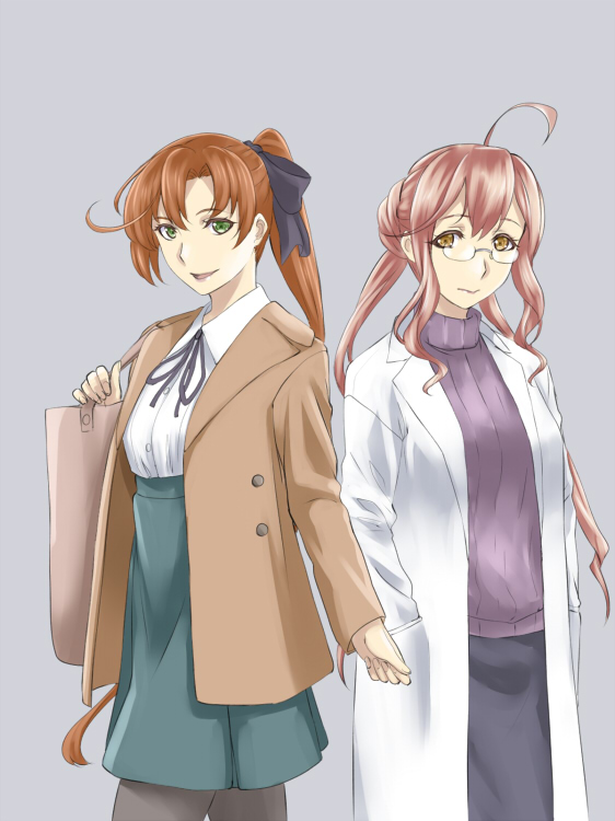 akigumo and makigumo (kantai collection) drawn by ishii_hisao