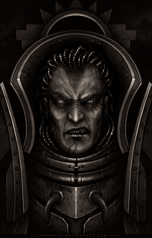 angron (warhammer 40k) drawn by veronica_anrathi