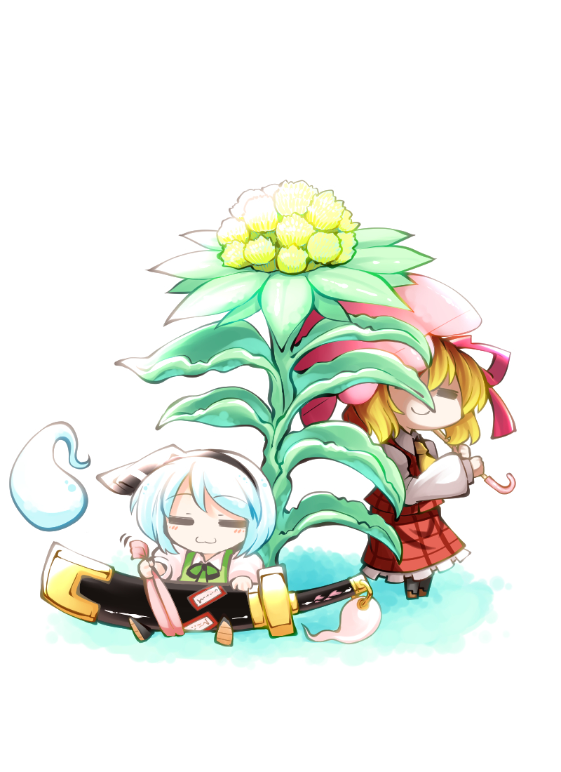konpaku youmu and kazami yuuka (touhou) drawn by kashuu_(b-q)