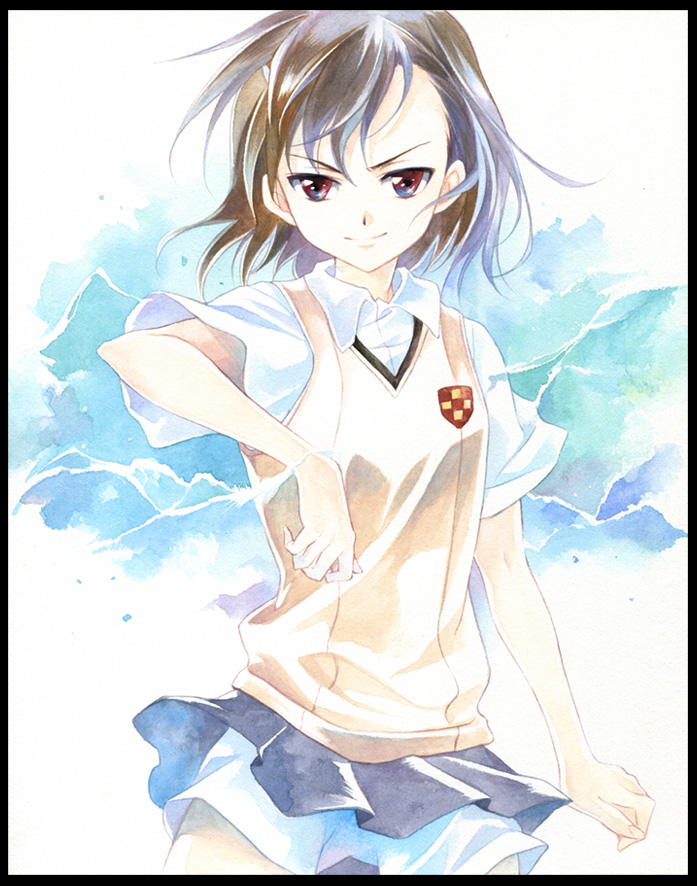 misaka mikoto (toaru majutsu no index and 1 more) drawn by agahari