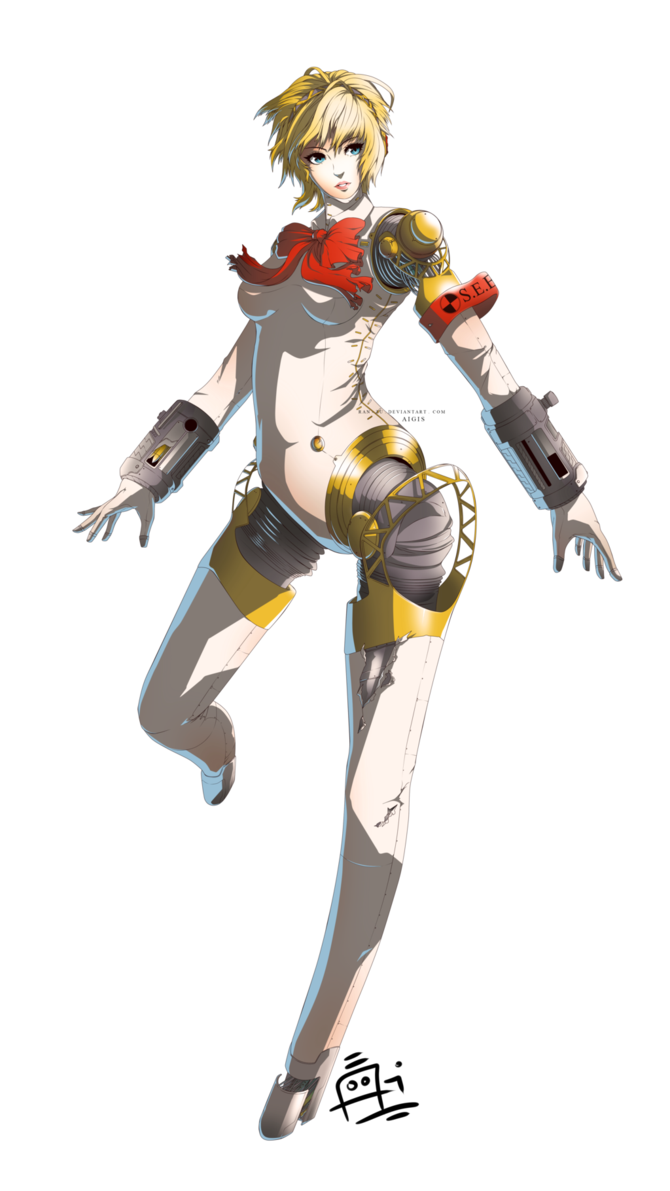 aigis (persona and 1 more) drawn by ran-zu