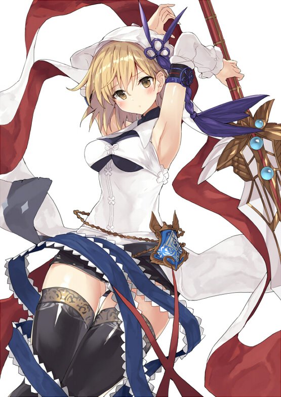 djeeta and angela (granblue fantasy and 1 more) drawn by nanananana