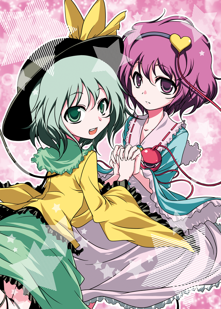 komeiji koishi and komeiji satori (touhou) drawn by mita_soumu