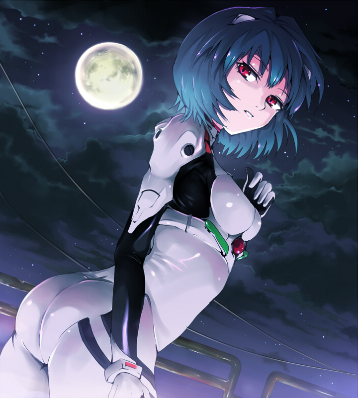 ayanami rei (neon genesis evangelion) drawn by kasai_shin