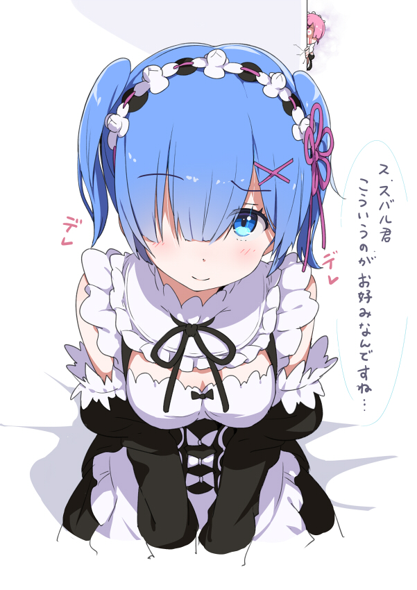 rem and ram (re:zero kara hajimeru isekai seikatsu) drawn by ogipote