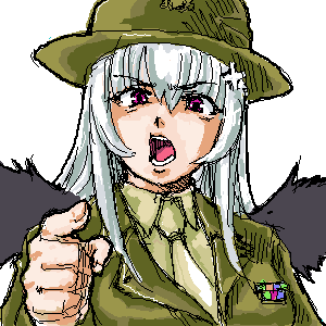 suigintou and sgt hartman (rozen maiden and 1 more) drawn by osakana_(denpa_yun'yun)