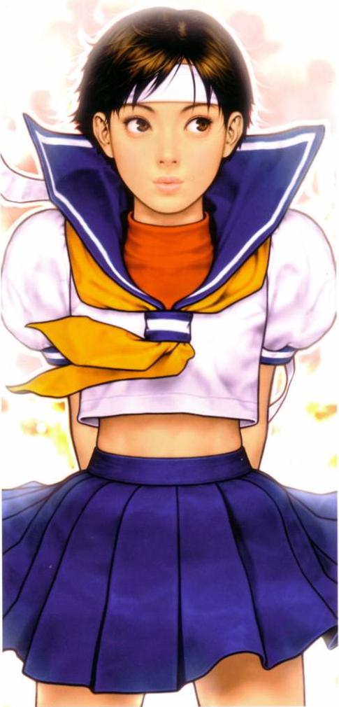 kasugano sakura (street fighter and 1 more) drawn by mori_toshiaki
