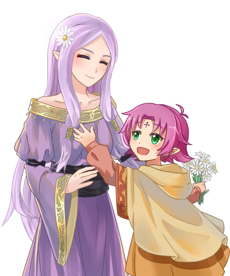 fae and idunn (fire emblem and 1 more) drawn by hraaat