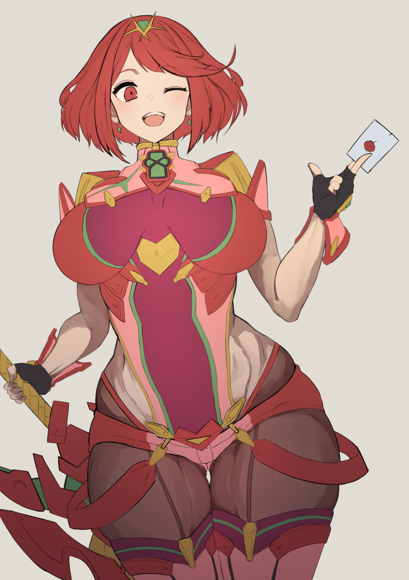 pyra (xenoblade chronicles and 2 more) drawn by nuezou