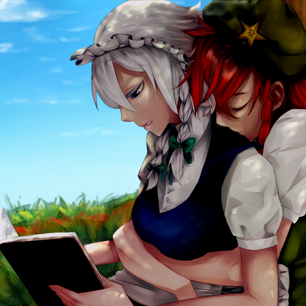 izayoi sakuya and hong meiling (touhou) drawn by tin994