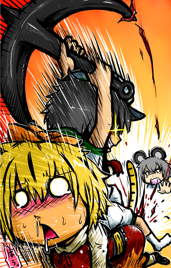 nazrin, toramaru shou, and murasa minamitsu (touhou) drawn by sho_(shirojiro_kuroguro)