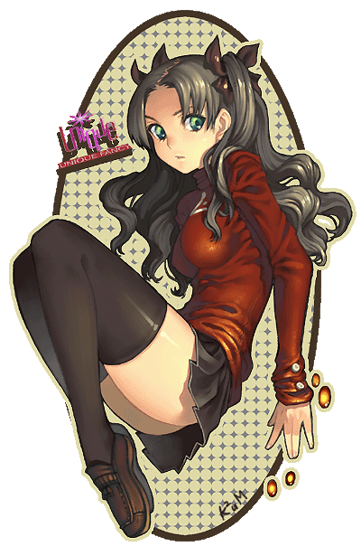 tohsaka rin (fate and 1 more) drawn by kkuem