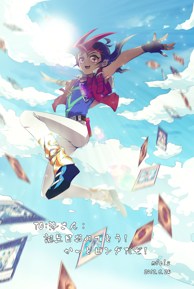 tsukumo yuma (yu-gi-oh! and 1 more) drawn by liusang