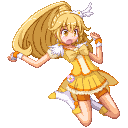 kise yayoi and cure peace (precure and 1 more) drawn by tome_(wolf)