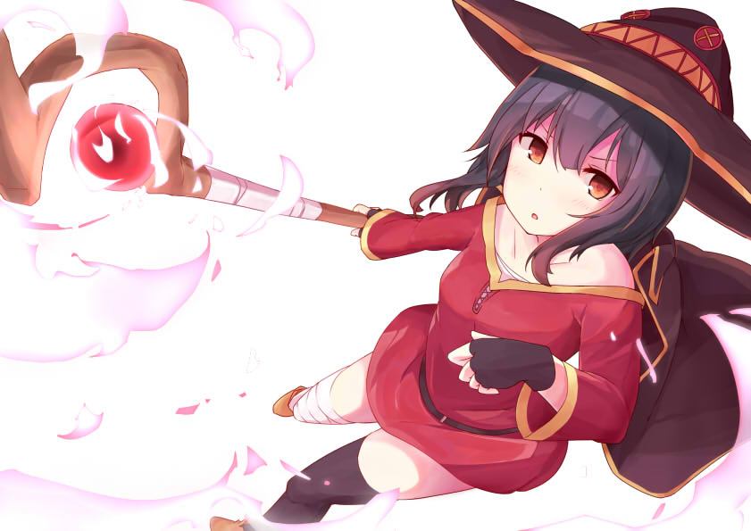megumin (kono subarashii sekai ni shukufuku wo!) drawn by arapi
