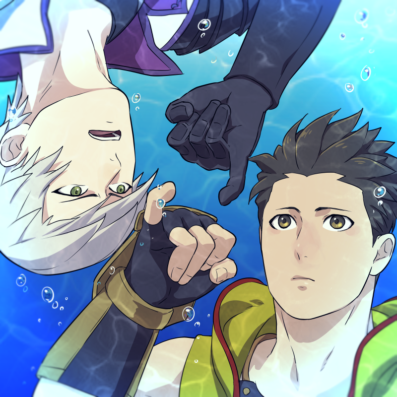 ishida mitsunari and tokugawa ieyasu (sengoku basara) drawn by jigoku_meguri