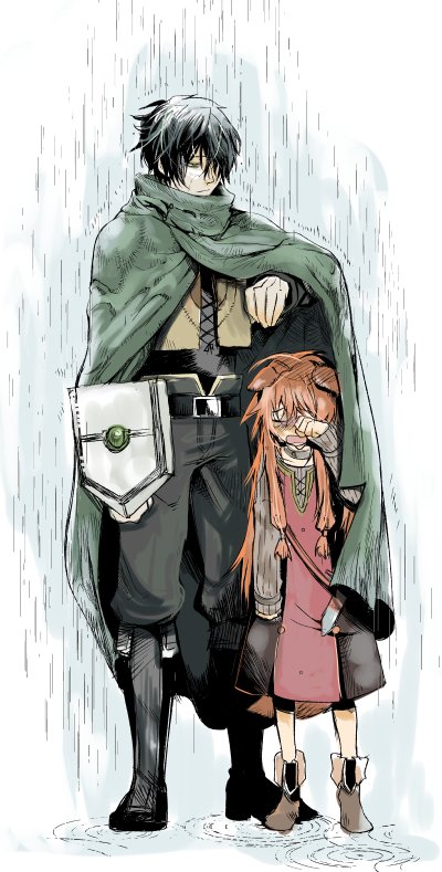 raphtalia and iwatani naofumi (tate no yuusha no nariagari) drawn by momojiri2002