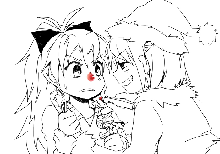miki sayaka and sakura kyoko (mahou shoujo madoka magica) drawn by silverxp