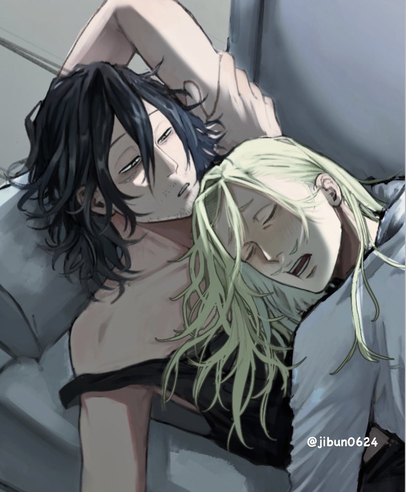 aizawa shota and present mic (boku no hero academia) drawn by jibun0624