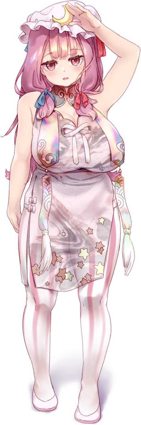 patchouli knowledge and yamin (touhou and 1 more) drawn by fairyfloss