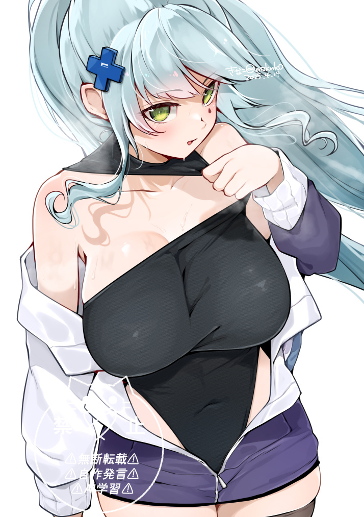 hk416 and klukai (girls' frontline and 1 more) drawn by kinako_(mzknk0)