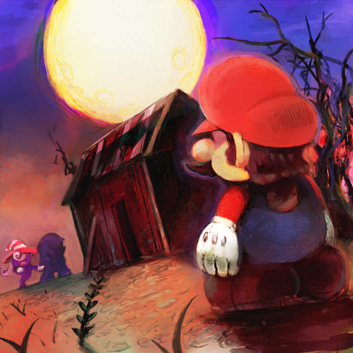 mario, vivian, paper mario, and doopliss (mario and 2 more) drawn by byte_(grunty-hag1)
