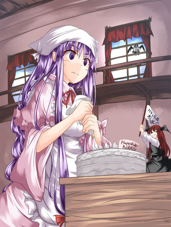 patchouli knowledge, shameimaru aya, and koakuma (touhou) drawn by tano