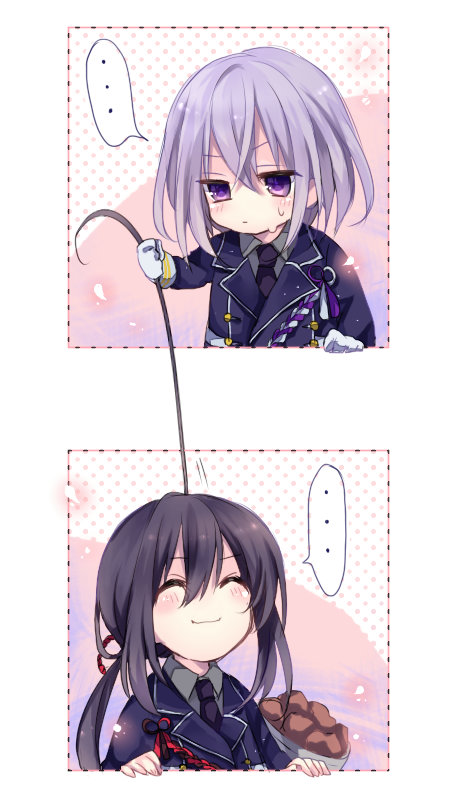 namazuo toushirou and honebami toushirou (touken ranbu) drawn by kouta_(ajtda)