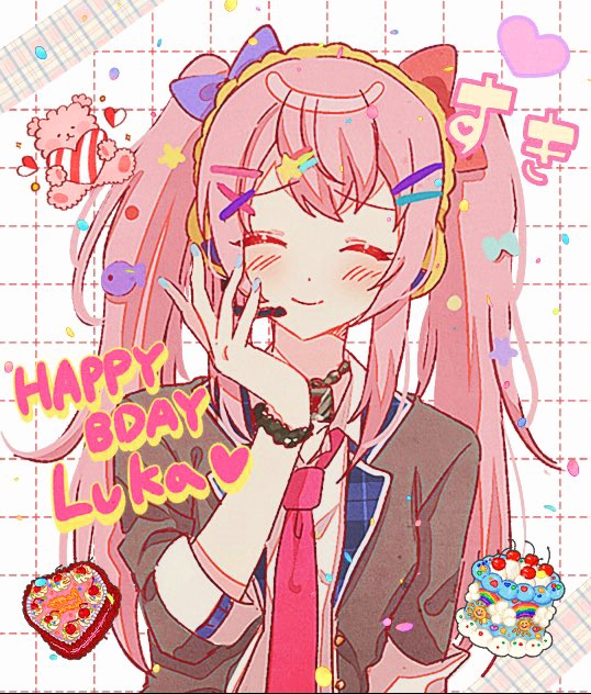 megurine luka and leo/need luka (vocaloid and 1 more) drawn by fortuna_j