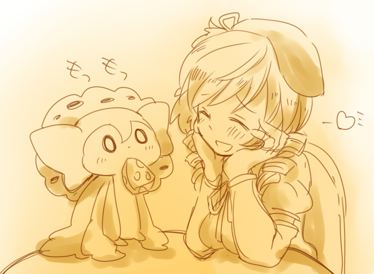 tomoe mami and charlotte (mahou shoujo madoka magica) drawn by zawameki