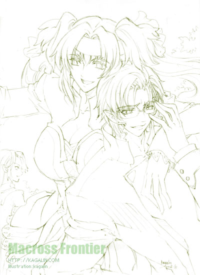 klan klein and mikhail buran (macross and 1 more) drawn by kagalin