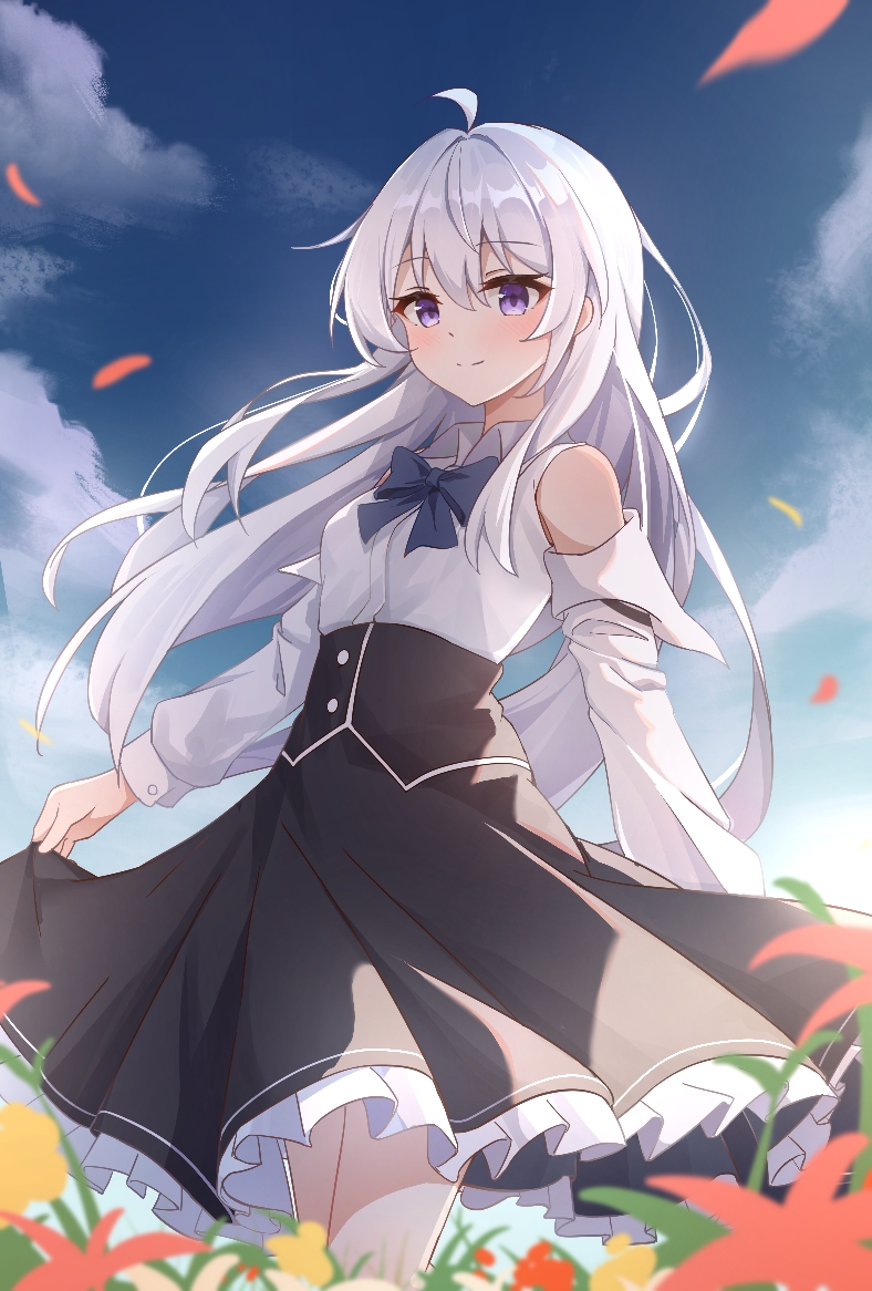 elaina (majo no tabitabi) drawn by qi_ye_zhu_sky